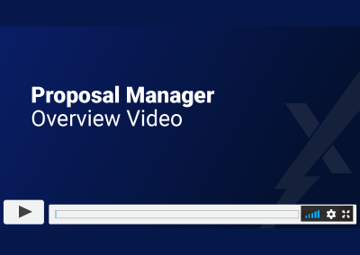 Proposal Manager Overview