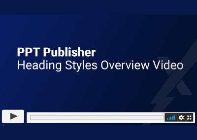 PPT Publisher Heading Styles