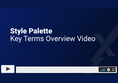 Style Palette Key Terms